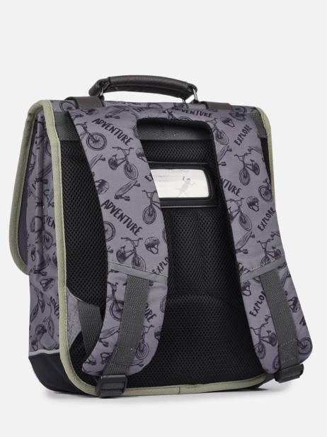 Sac à Dos 2 Compartiments Cameleon Gris vintage urban PBVBSD38 vue secondaire 5
