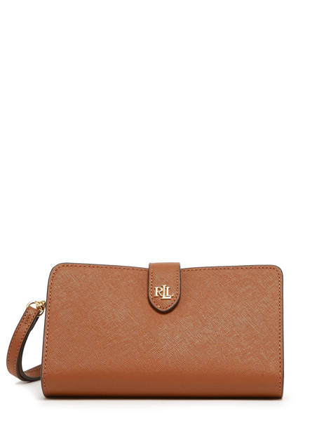 Portefeuille Tech Cuir Lauren ralph lauren Marron dryden 32916514