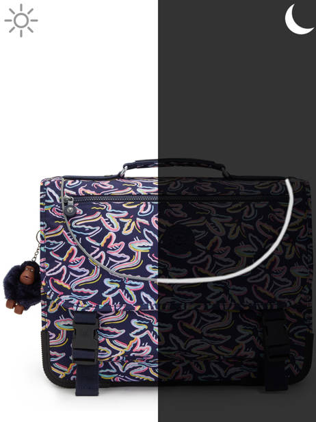 2-compartment Preppy Satchel Kipling Blue back to school KI6543 other view 5