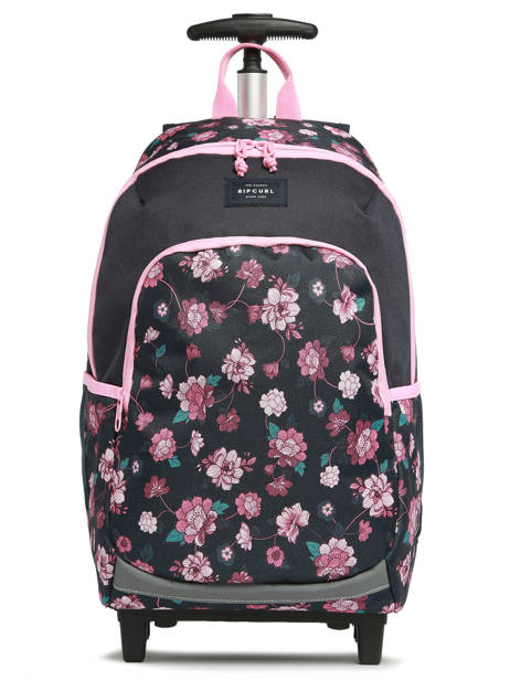 2-compartment  Wheeled Schoolbag Rip curl Black surf gypsy SU01GWBA