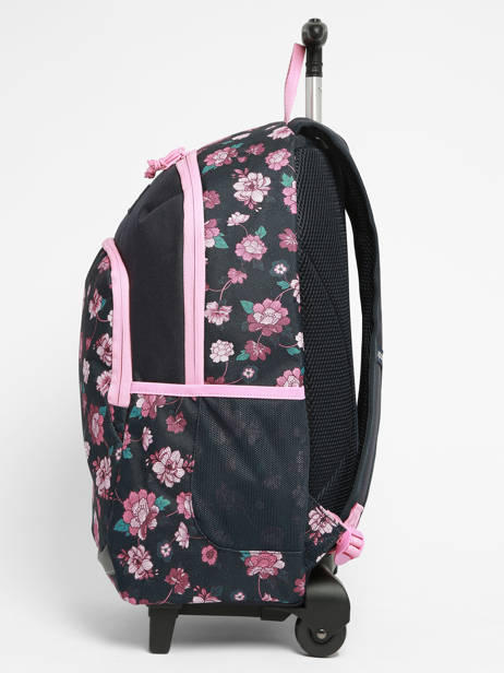 2-compartment  Wheeled Schoolbag Rip curl Black surf gypsy SU01GWBA other view 2