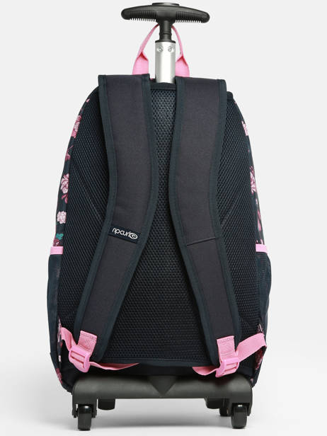 2-compartment  Wheeled Schoolbag Rip curl Black surf gypsy SU01GWBA other view 4