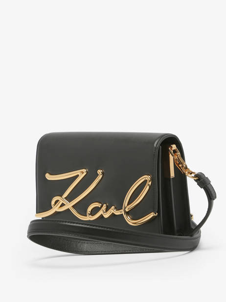 Shoulder Bag K Signature Leather Karl lagerfeld Black k signature 235W3061 other view 2