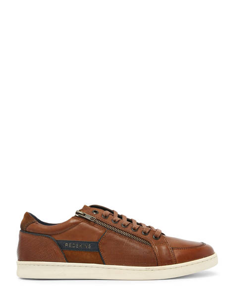 Sneakers Distrait En Cuir Redskins Marron men DISTRAIT