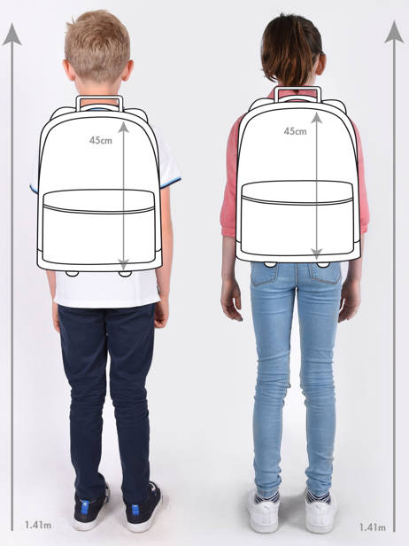 1-compartment Wheeled Schoolbag Milky kiss Blue we are one 3545 other view 1