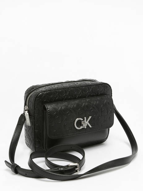 Sac Bandoulière Re-lock Calvin klein jeans Noir re-lock K610921 vue secondaire 2