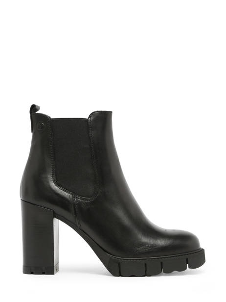 Heeled Boots In Leather Tamaris Black women 41