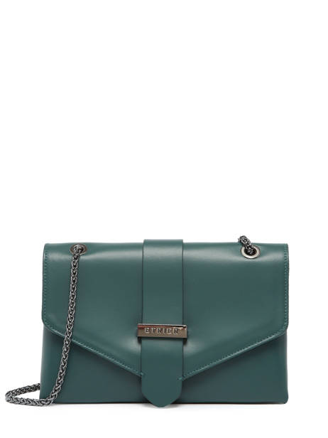 Shoulder Bag Jana Bloc Leather Etrier Green jana bloc EJBC002T other view 1