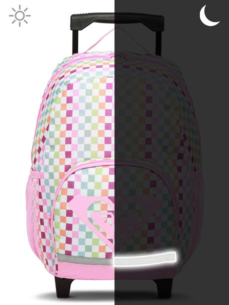 2-compartment  Wheeled Schoolbag Roxy Pink kids RLBP3060 other view 6
